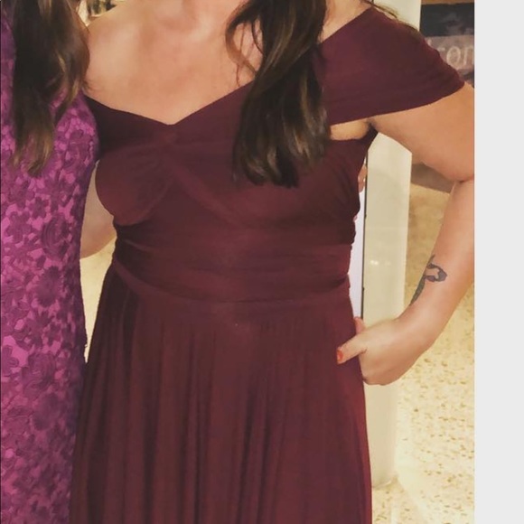 Lulus Dresses & Skirts - Maroon infinity dress
